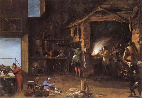 Napoletano, Filippo The Alchemist Spain oil painting art